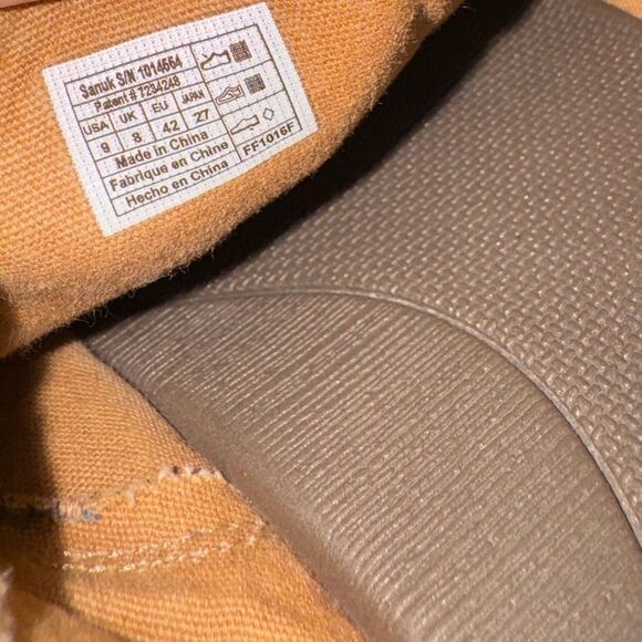 Sanuk Mens Chibalicious Hemp Slip On Beige Sidewalk Surfers Shoes 1014554 Sz 9 - Picture 4 of 10